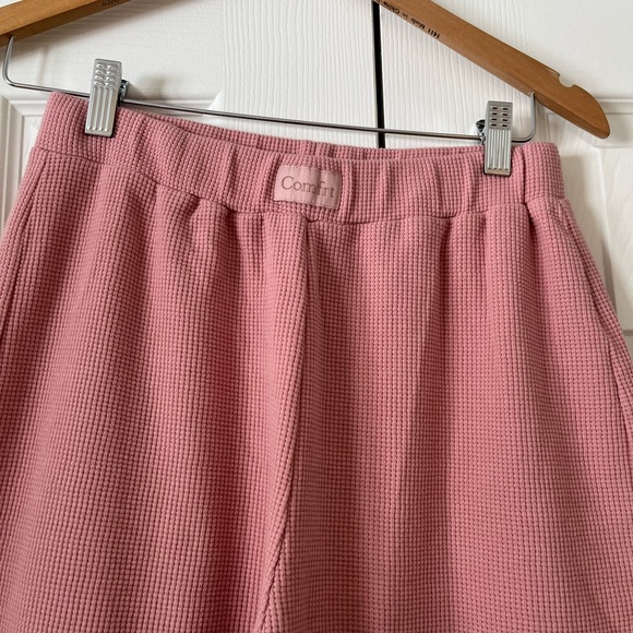 Comfort Waffle Knit Lounge Pants | Baby Pink | 30” Inseam Sz M EUC - Picture 2 of 7